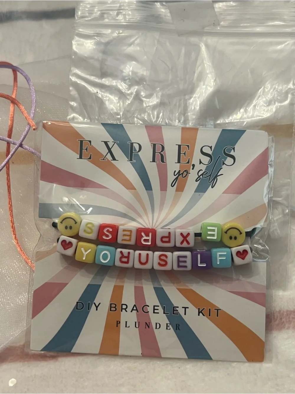 Express Pastel Multicolor 'EXPRESS YOURSELF' DIY Bracelet Kit